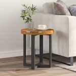 vidaXL Table basse Marron 40 x 40 x 45 cm Bois de teck massif