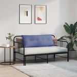 vidaXL Coussin de Dos Bleu denim 120 x 19 x 50 cm tissu