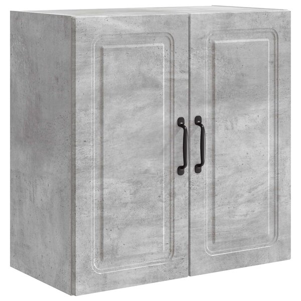 vidaXL Armoire Murale 59 x 31 x 60 cm Bois d'ingénierie Gris béton