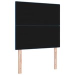 vidaXL Tête de lit LED avec bandes LED Bleu 80 cm tissu