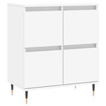 vidaXL Buffets 3 Pièces Blanc Bois d'ingénierie