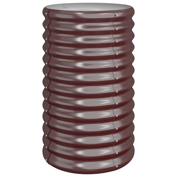 vidaXL Jardinière de jardin Acier galvanisé 40x40x68 cm Marron