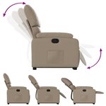 vidaXL Fauteuil inclinable Cappuccino Similicuir