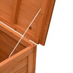 vidaXL Boîte de rangement de jardin marron bois massif de sapin
