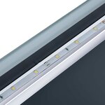 vidaXL Miroir à LED et capteur tactile et affichage d'heure 100x60 cm