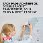 Blister de 36 pastilles Adhésives Tack XL.Double-face Réutilisable Objets légers. TESA