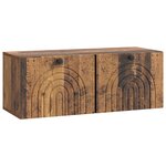 vidaXL Meuble TV mural Bois ancien 78 5 x 31 x 30 cm Bois d'ingénierie