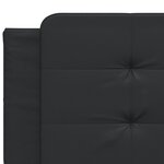 vidaXL Cadre de lit sans matelas noir 200x200 cm similicuir
