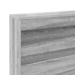 vidaXL Lit Bibliothèque Sonoma gris 180 x 200 cm Bois d'ingénierie