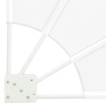 vidaXL Écran de confidentialité pour balcon Blanc 210 x 210 cm tissu
