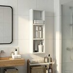 vidaXL Armoire murale de salle de bain Blanc 20 x 10 x 60 5 cm