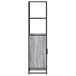 vidaXL Buffet haut sonoma gris 35 5x35x139 cm bois d'ingénierie métal