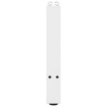 vidaXL Pieds de table basse Blanc 2 pièces 28 x (42-43) cm Acier