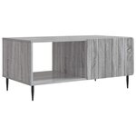 vidaXL Table basse Sonoma gris 90 x 50 x 40 cm Bois d'ingénierie