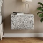 vidaXL Table d'appoint murale Gris béton 34 5 x 33 x 20 cm