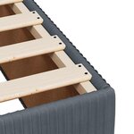 vidaXL Cadre de lit sans matelas gris foncé 140x200 cm velours