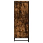 vidaXL Armoire de bain chêne fumé 35x37 5x100cm bois d'ingénierie