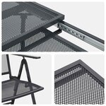 vidaXL Ensemble de salle à manger pour jardin 9 Pièces Anthracite