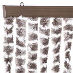 vidaXL Moustiquaire Taupe et blanc 56x185 cm Chenille
