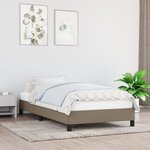 vidaXL Cadre de lit Taupe 80 x 200 cm Tissu
