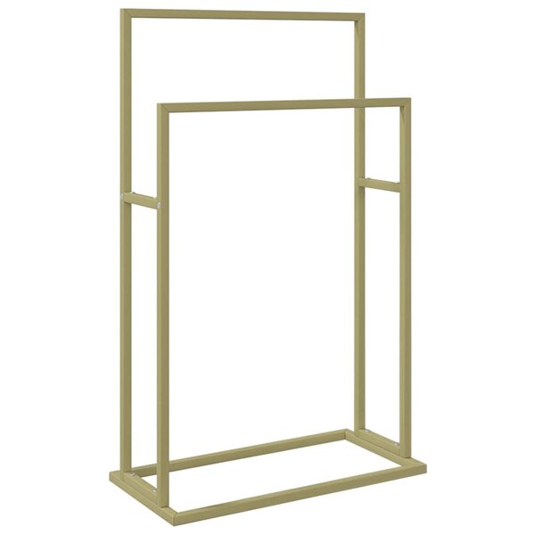 vidaXL Porte-serviettes sur pied Doré 48x24x78 5 cm Fer