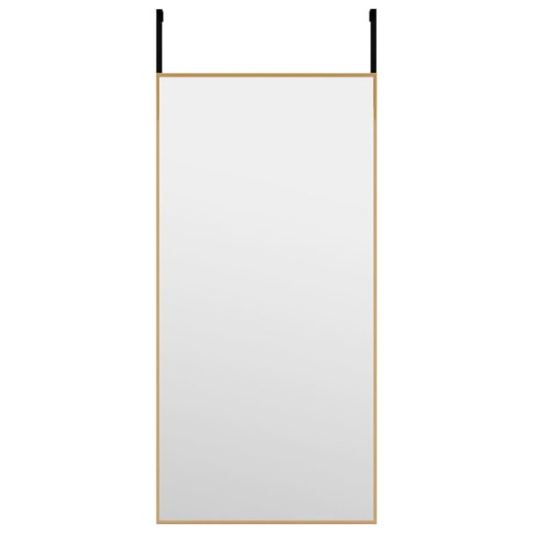 vidaXL Miroir de porte Doré 30x60 cm Verre et aluminium