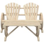 vidaXL Salon de jardin 4 Pièces bois de sapin massif