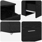 vidaXL Armoire à tiroirs Noir 55 x 45 x 33 5 cm Bois d'ingénierie