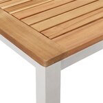 Ensemble de Salle à Manger de Jardin 5 Pièces Bois Solide Acacia vidaXL