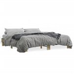 vidaXL Cadre de lit sans matelas chêne sonoma 160x200 cm