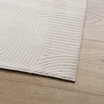 vidaXL Tapis IZA poils courts style scandinave crème 140x200 cm