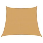 vidaXL Voile d'ombrage 160 g/m² trapèze gris clair 3/4x3 m PEHD