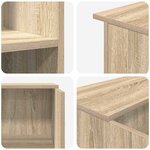 vidaXL Bureau réception chêne sonoma 100x50x103 5 cm bois d'ingénierie