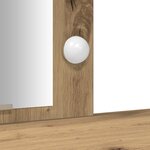 vidaXL Table de Toilette Marron 102 x 33 x 135 cm Bois d'ingénierie