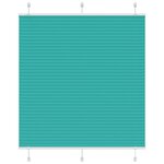 vidaXL Store plissé vert pétrole 120x100cm largeur du tissu 119 4cm