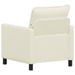 vidaXL Canapé Crème 76 x 81 x 87 5 cm Tissu