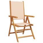 vidaXL Ensemble de Salle à Manger de Jardin 7 Pièces Beige en Bois Acacia