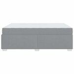 vidaXL Cadre de lit avec matelas Gris clair 140 x 200 cm tissu
