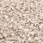 Tapis Shaggy vidaXL avec support en latex Crème ø120 cm