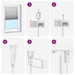 vidaXL Store plissé 70x125 cm Crème