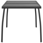 vidaXL Table de jardin anthracite 110x80x72 cm Treillis d'acier