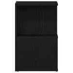 vidaXL Cabinet de chevet Chêne noir 35 x 35 x 55 cm Bois d'ingénierie