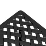 vidaXL Table de jardin noir 53x53x53 cm aluminium coulé