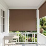 vidaXL Store roulant extérieur protection UV Taupe Polyester