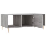 vidaXL Table basse sonoma gris 102x50x40 cm bois d'ingénierie