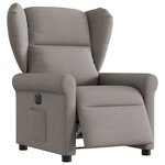 vidaXL Fauteuil inclinable électrique Taupe Tissu