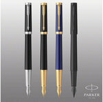 Stylo plume PARKER INGENUITY  Noir  Finition noire  Plume Fine  cartouche d'encre noire  coffret cadeau