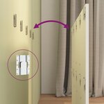 vidaXL Tête de lit avec armoires Blanc Bois d'ingénierie