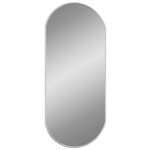 vidaXL Miroir mural Argenté 70x30 cm Ovale