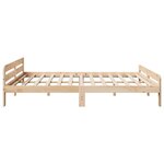 vidaXL Cadre de lit sans matelas 200x200 cm bois massif de pin
